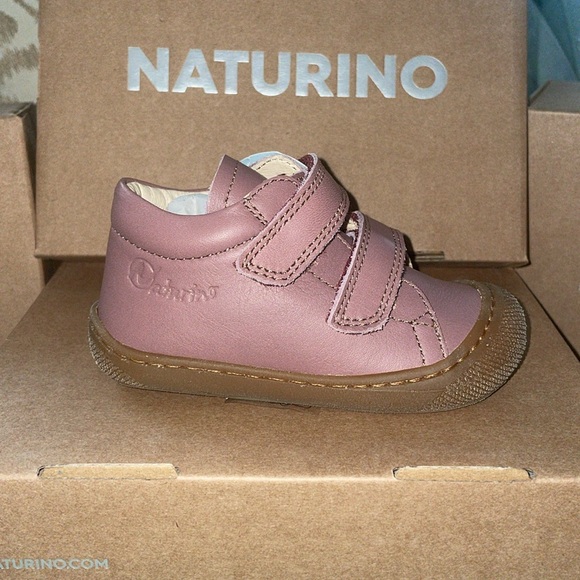 NWT Naturino Cocoon High Top Sneaker in Rose Leather - Picture 11 of 13